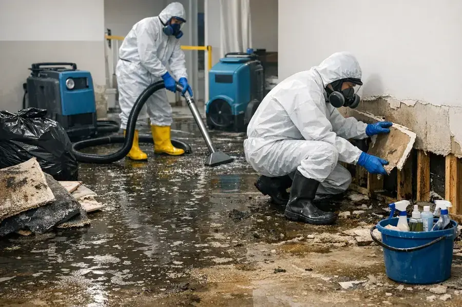 Category 3 black water backup cleanup in a Derry, NH home